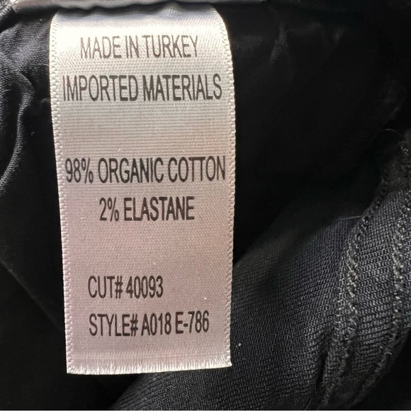 Agolde Sophie Dark Wash High Waisted Black Blue Denim Distressed Skinny Jeans 26 - Picture 14 of 14